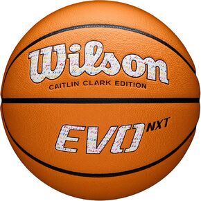 WILSON Caitlin Clark EVO NXT 3951 Game Basketball - Orange, Size 7-29.5"