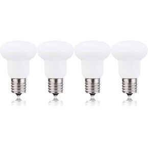 (PACK OF 4)BR14 R14 E17 LED Bulb, 3W (30W equivalent), 3000K (Warm White), CRI 85+, Wide Flood Light Bulb for Ceiling fan, 120° Beam Angle, Not-Dimmable