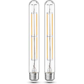 6W Dimmable T10 8.9inch LED Bulb E26 Light Bulb Equal 60 watt 225 Long Led Light Bulb AC120V Warm White 2700K Edison 750LM for Rustic Pendant,Industrial Pipe,Wall sconces,Vanity 2Pack
