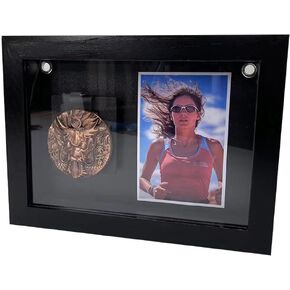 3D Medal Box Photo Frame, Medal Display case, Marathon Medal Display Stand Running Marathon, Triathlon, Football Gymnastics, All Sports Medal Medal Medal Badge (1-A)