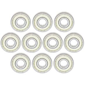 10 Pcs 608ZZ Double Metal Seal Bearings 8x22x7mm,Z3V3 High Speed Sealed Miniature Bearings.