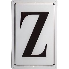 Premium Aluminum Letter Sign A-12" X 8" Parking Spot Letter Signs, Large Metal Sign Letter for Office,Floor, Dock, Court, Aisle, Field and Outdoor Use, Weather-Resistant, Waterproof, High Visibility (A)