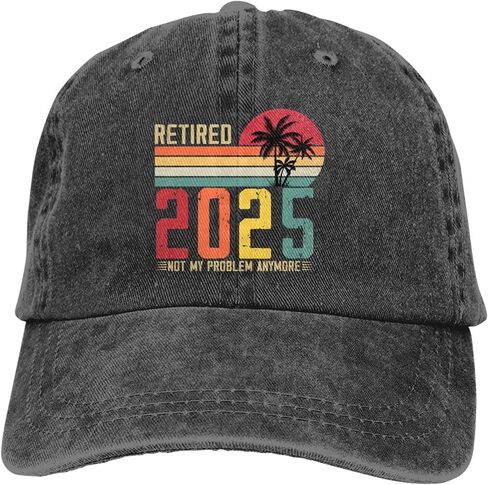Retired 2025 Not My Problem Anymore Hat for Men Women, Adjustable Cotton Retirement Baseball Cap in Saudi Arabia