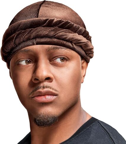 Red by Kiss Bow Wow Premium Satin Mens Turban – Anti Breakage Moisture Retention, Stylish Soft Light Comfort Headwear in Saudi Arabia