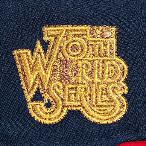 عصر جديد NY New York Yankees 59Fifty Cooperstown 75th World Series (1978) Gold Side Patch Capt Forted ، HAT in Saudi Arabia