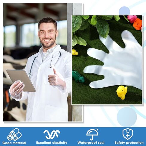 300/100 PCS صلصة بيطرية قفازات 1.6 مل السماكة طول الكتف الطويل قفازات الصيد قفازات قفازات in Saudi Arabia