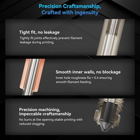 TZ4.0 Upgrade P1 Hotend High Flow Head Kit متوافق مع Bambu Lab P1P/P1S Series 3D Printers ، مع فوهة الصلب الصلب القابلة للإزالة 0.4 ملم ، وملحقات الطابعة ثلاثية الأبعاد in Kuwait