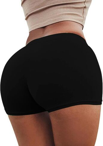 شورتات زدسة من Xintorch Booty للنساء Sexy Gym Riker تمارين الصلبة شورتات سوداء أسود in Saudi Arabia