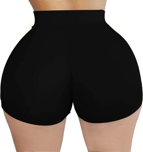 شورتات زدسة من Xintorch Booty للنساء Sexy Gym Riker تمارين الصلبة شورتات سوداء أسود in Saudi Arabia