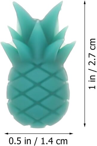 Cabilock Wine Glass Markers Silicone Drink Markers Pineapple Wine Glass Charms Anti Slip Wine Pendant Reusable Wine Glass Identifier for Bar Party Martinis Cocktail 12Pcs Marker in Saudi Arabia
