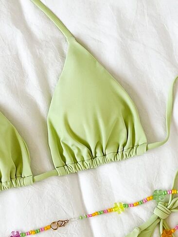 SHENHE Women's 2 Piece Sexy Bikini Sets Halter Tie Side Triangle Swimsuits in Saudi Arabia