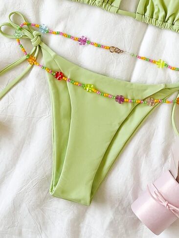 SHENHE Women's 2 Piece Sexy Bikini Sets Halter Tie Side Triangle Swimsuits in Saudi Arabia