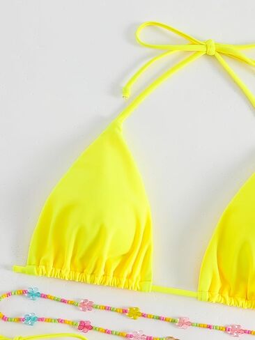 SHENHE Women's 2 Piece Sexy Bikini Sets Halter Tie Side Triangle Swimsuits in Saudi Arabia