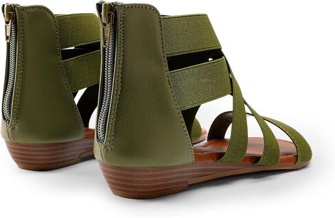 DREAM PAIRS Women's Elastic Ankle Strap Low Wedges Sandals in Saudi Arabia