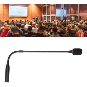 Gooseneck Microphone,16.5in Flexible Noise Reduction Gooseneck Plug in Microphone,for Government Classroom Meeting Rooms