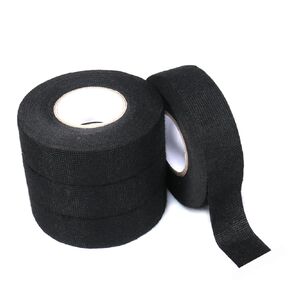5 Rolls 250 Feet Black High Temperature Resistant Insulating Fiber Flannel Electrical Tape, Automobile Wiring Harness Friction Tape, 3/4"(W)