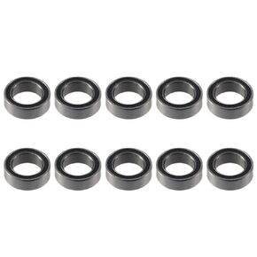 Miniature Ball Bearing 10pcs High Carbon Steel Smooth Z2 Noise Level Deep Groove Ball Bearing Double Sealed Bearings Motors, Skateboards(MR106-2RS 6x10x3mm)