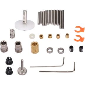 SUNGOOYUE Double Pulley Extruder Kit, Stable Feed Metal 3D Printer Extruder Kit with Double Concave Gear Design for Ender 3