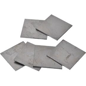 uxcell 2x2 Inch Mild Steel Welding Plate, 11 Gauge Welding Practice and Training for MIG, TIG, ARC, Gas, Stick, 6PCS