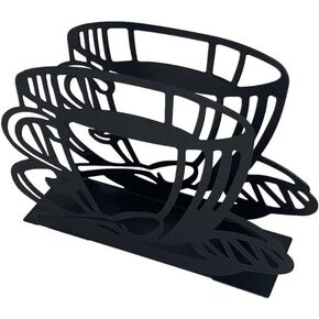 Napkin Holder Coffee Cup Pattern Paper Napkin Holder Tissue Dispenser for Kitchen Countertops Dining Picnic Table Indoor Outdoor Use