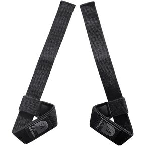 Lifting Wrist Straps - Padded Neoprene for Weightlifting, Bodybuilding, Powerlifting, Strength Training, Deadlift - 23.5" L x 1.5" W Cotton with Heavy Duty Stitching