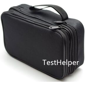 TH19 Double Layered Padded Carrying Zipper Soft Case with Wrist Strap Use for Multimeter Meter