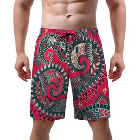Mens Novelty Swim Trunks Quick Dry Swim Beach Shorts with Mesh Lining Pockets