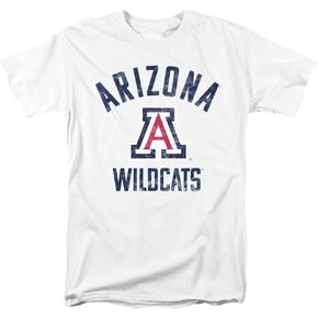 University of Arizona Official Wildcats Logo Unisex Adult T-Shirt, White, Medium