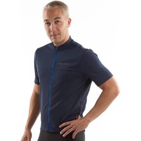 لؤلؤة إيزومي للرجال القميص ركوب الدراجات في الأكمام القصيرة ، سحاب كامل الطول مع نسيج عاكس ، البحرية/اللازائية ، المتوسطة in Kuwait