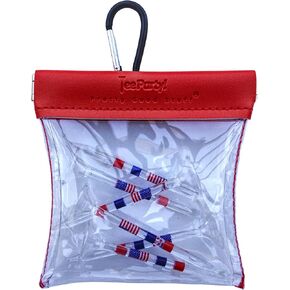 Golf Valuables Pouch, Tee Pouch, Tee Bag with Premium Golf Tees for Golfers, Funny Golf Gifts, Womens Golf Accessories, Mens Golf Accessories - Includes Reusable Funny Golf Tees