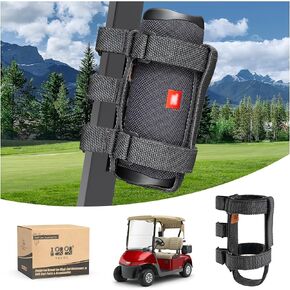 10L0L Adjustable Golf Cart Speaker Mount Compatible with Wireless Speakers - Upgraded Speaker Mount for Golf Cart Accessories, Adjustable Strap Compatible with Yamaha, EZGO, Club Car, Bicycles, ATV