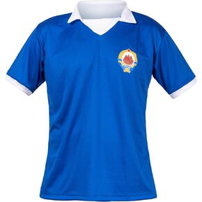 Yugoslavia Blue Football Jersey T-Shirt National Team Sport Fans Retro Vintage