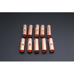 4 Gauge Copper Butt Connector 10 PK Crimp Terminal AWG Battery CUR4