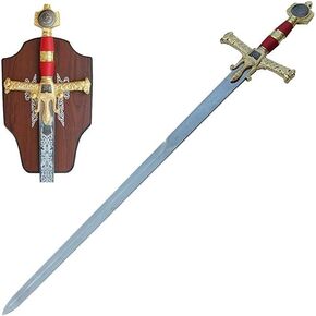 Medieval Warrior King Solomon Great Sword Red