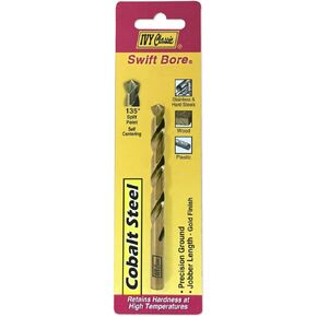 IVY Classic 04124 3/8-Inch Cobalt Steel Drill Bit, 135-Degree Split Point, 1/Card
