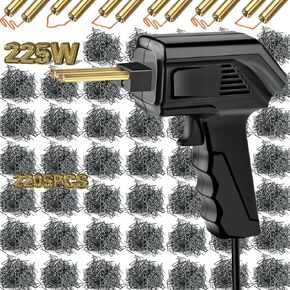 225W Plastic Welder, 2205PCS Staples Powerful Plastic Welding Pro Kit: Ultra-Portable, Instant Heating - Your Ultimate DIY & Professional Plastic Bonding Solution, Plastic Repair Kit