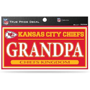 Rico Industries True Pride Family Member Decal, 4 x 6-inches, Kansas City Chiefs