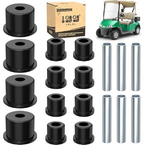 10L0L Complete Rear Leaf Spring Bushing Sleeves Kit for EZGO RXV 2008-up Electric & Gas Golf Cart, Replace OEM 620160 620161 624030