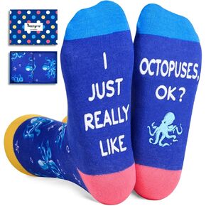 HAPPYPOP Crazy Socks for Women Men, Cute Penguin Gifts for Boys Girls, Funny Animal Lover Gifts Animal Socks Penguin Socks for Penguin Lovers in Kuwait