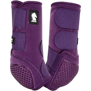 Classic Equine Flexion Front Boots Large Eggplant