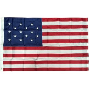 3x5 Ft Nylon Embroidered 15 Stars Spangled Banner American USA Flag
