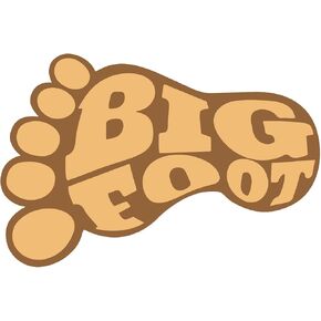 Bigfoot Sasquatch Foot Print 2-Pack 5.5-Inch Premium Quality Vinyl Decal Stickers | Laminated with UV Protective Laminate |PD015
