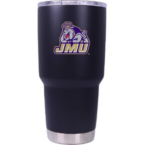R and R Imports James Madison Dukes 24 oz Insulated Stainless Steel Tumblers Officially Licensed Collegiate Product