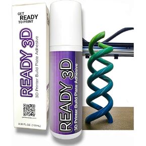 3D Printer Build Plate Adhesive - Excellent Hold and Easy Release - Versatile, Non-Toxic and Ready