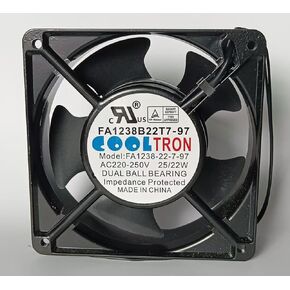 New FA1238B22T7-97 FA1238-22-7-97 AC220-250V 25/22W 120×120×38mm Cooling Fan for FA1238-22-7-97 AC AXIAL Fan