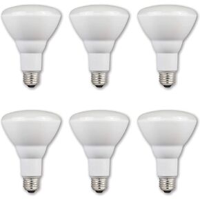Westinghouse 5220020 9 Watt (65 Watt Equivalent) BR30 Flood Dimmable Soft White Energy Star LED Light Bulb, Medium Base (6 Pack)