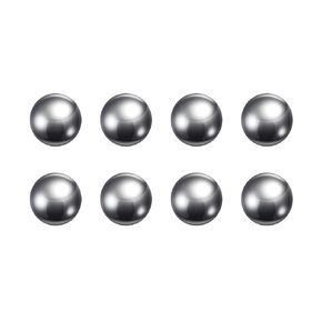 HARFINGTON 8pcs Precision Balls 15mm Diameter G10 Chrome Steel Ball for Bearings, Silver
