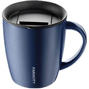 PARACITY Insulated Coffee Mug Stainless Steel Coffee Mug with Lid Handle Double Wall Vacuum Travel Mug Camping Tumbler Cup Men Women 12 oz