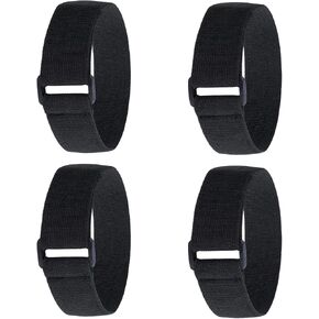 4 Pcs Boot Straps for Pants, Elastic Boot Bands, Thigh Band Leg Straps Safety Belt Leg Band Adjustable Cycling Riding Fishing Pant Band Trousers Bind Bands Fastening Belt for Hunting Hiking Gardening