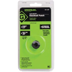 Greenlee 721-1/2P KNOCKOUT PUNCH, 7/8 IN (22.500 MM) Actual Hole Size